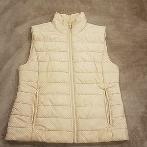 Ann Taylor Loft polka dot vest